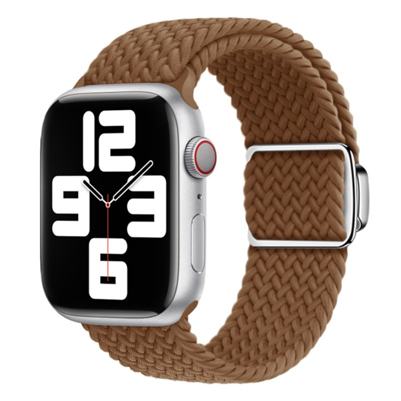 Apple Watch Series 46mm bis 42mm / SE / Ultra 49mm Armband Nylon Geflecht Uni oder Mehrfarbig