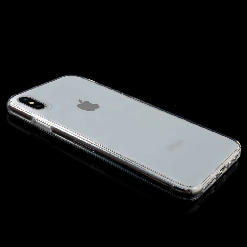 iPhone XS Max Silikonhülle Transparent Farbig