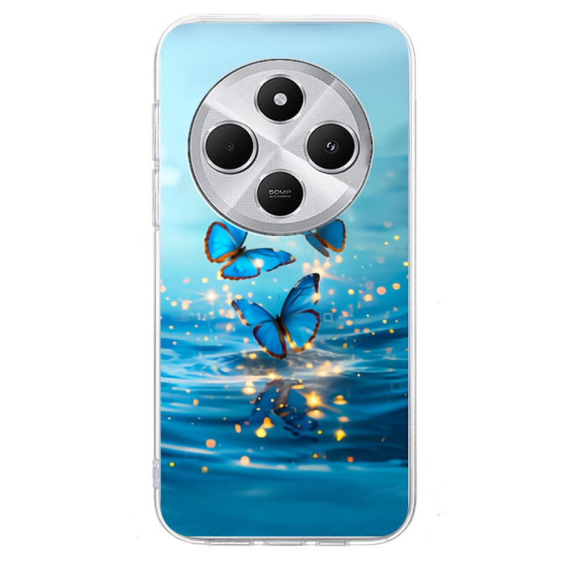 Xiaomi Redmi 14C / Poco C75 Cover Blaue Schmetterlinge