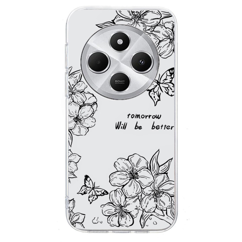 Xiaomi Redmi 14C / Poco C75 Schmetterling und Blumen Cover