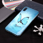 iPhone XR Schmetterling Cover Blau Fluoreszierend