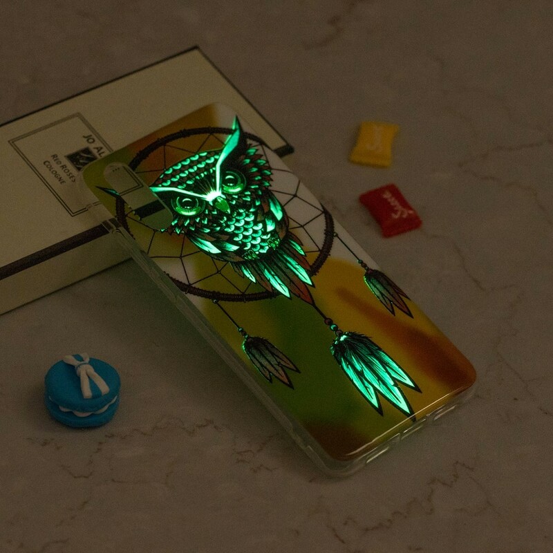 iPhone XR Traumfänger Cover Eule Fluoreszierend