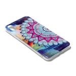 iPhone XR Cover Mandala Farbig Fluoreszierend