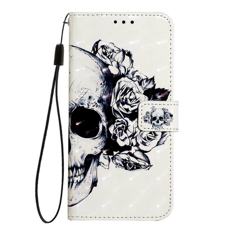 Hülle Samsung Galaxy A06 Totenkopf Blume