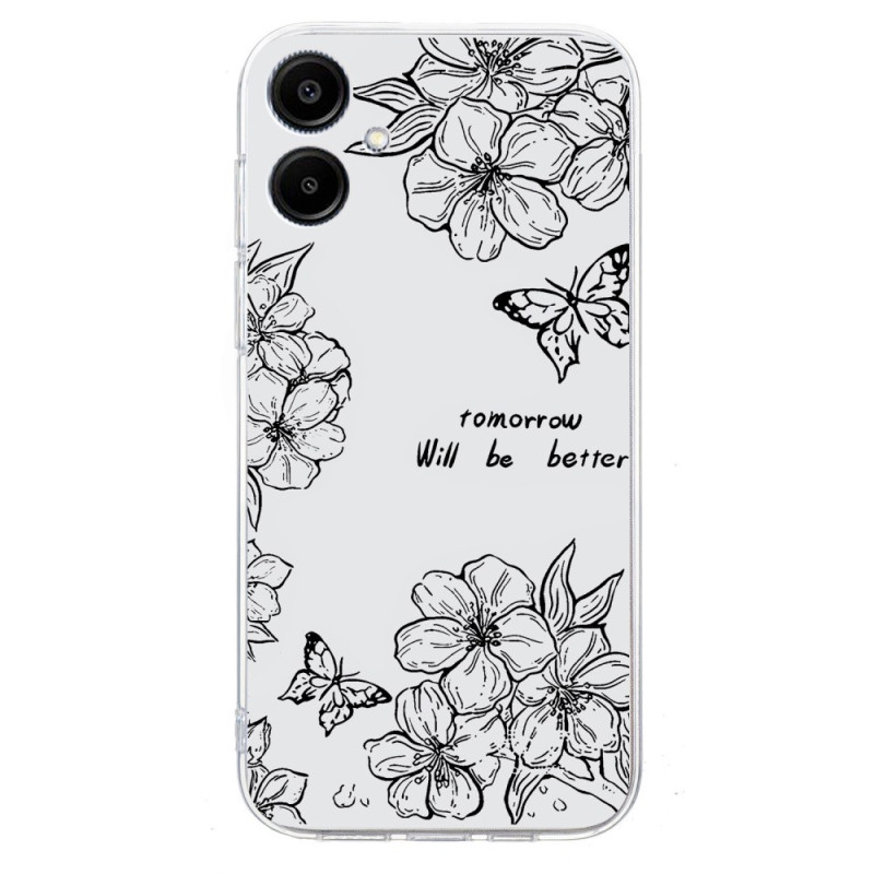 Samsung Galaxy A06 Schmetterling und Blume Cover