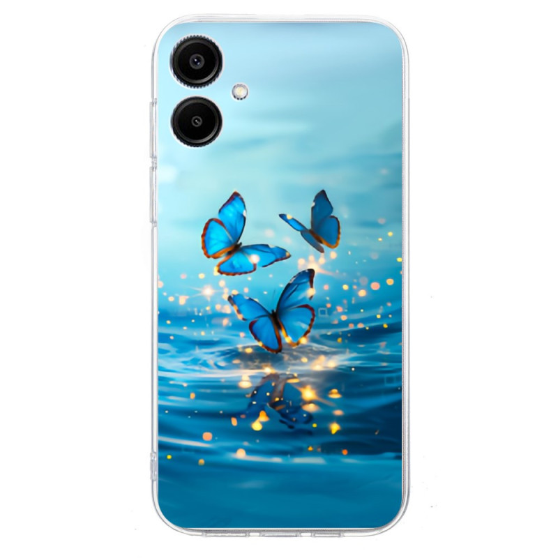 Galaxy A06 Cover Blaue Schmetterlinge