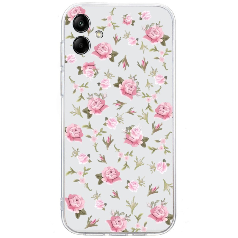 Samsung Galaxy A06 Cover Blumenmuster Pink