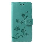 Hülle Huawei P Smart Plus Schmetterlinge Und Blumen Mit Riemen