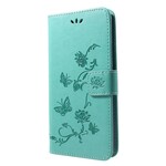 Hülle Huawei P Smart Plus Schmetterlinge Und Blumen Mit Riemen