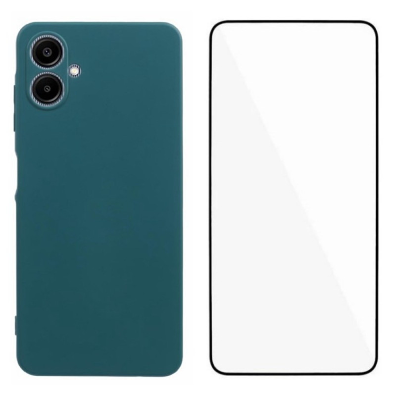 Samsung Galaxy A06 Silikon 2-in-1 Cover mit Displayschutz WANLONFENG