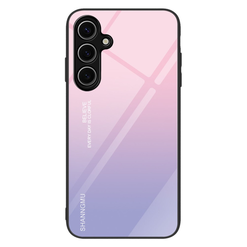 Samsung Galaxy S25 Plus 5G Panzerglas
 Cover mit Farbverlauf Rosa Violett