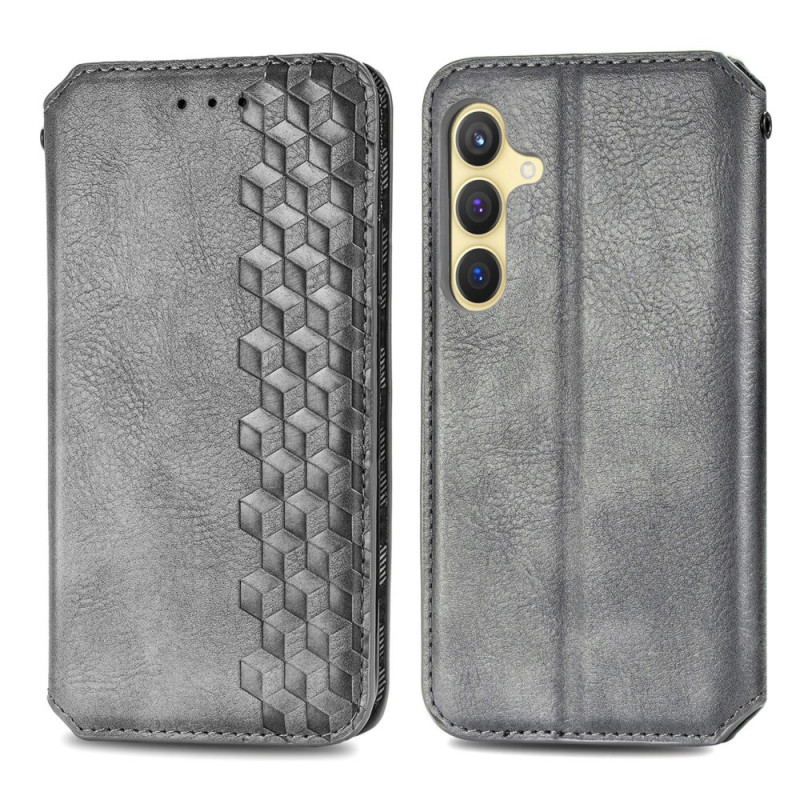 Flip Cover Samsung Galaxy S25 Plus 5G Wildleder-Effekt Frise