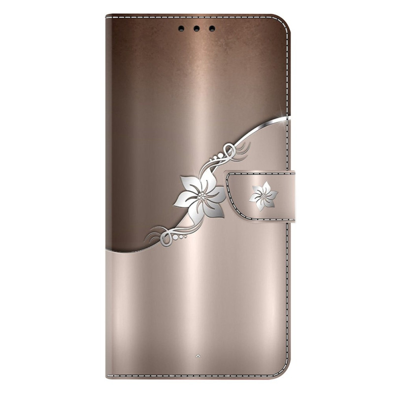 Samsung Galaxy S25 Ultra 5G Hülle Blume Silber