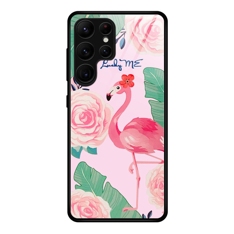 Samsung Galaxy S25 Ultra 5G Panzerglas
 Cover Flamingo Pink