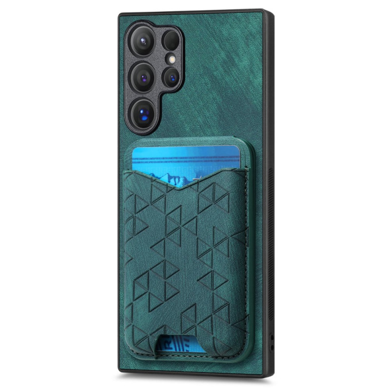 Samsung Galaxy S25 Ultra Cover Gedrucktes Motiv Kartenhalter und Halter