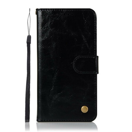 Huawei Mate 20 Lite Tasche Vintage-Lederoptik mit Riemen