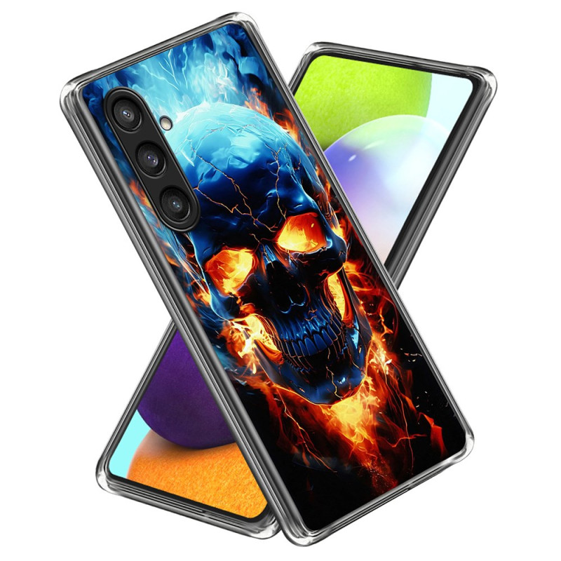 Samsung Galaxy A56 5G Cover Flammender Schädel