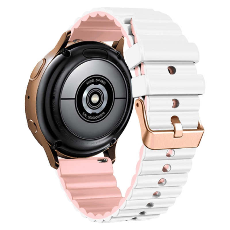 Samsung Armband Watch6/5/4/3 / Watch 42mm / Classic / Active / Gear Zweifarbig mit Rose Gold Buckle