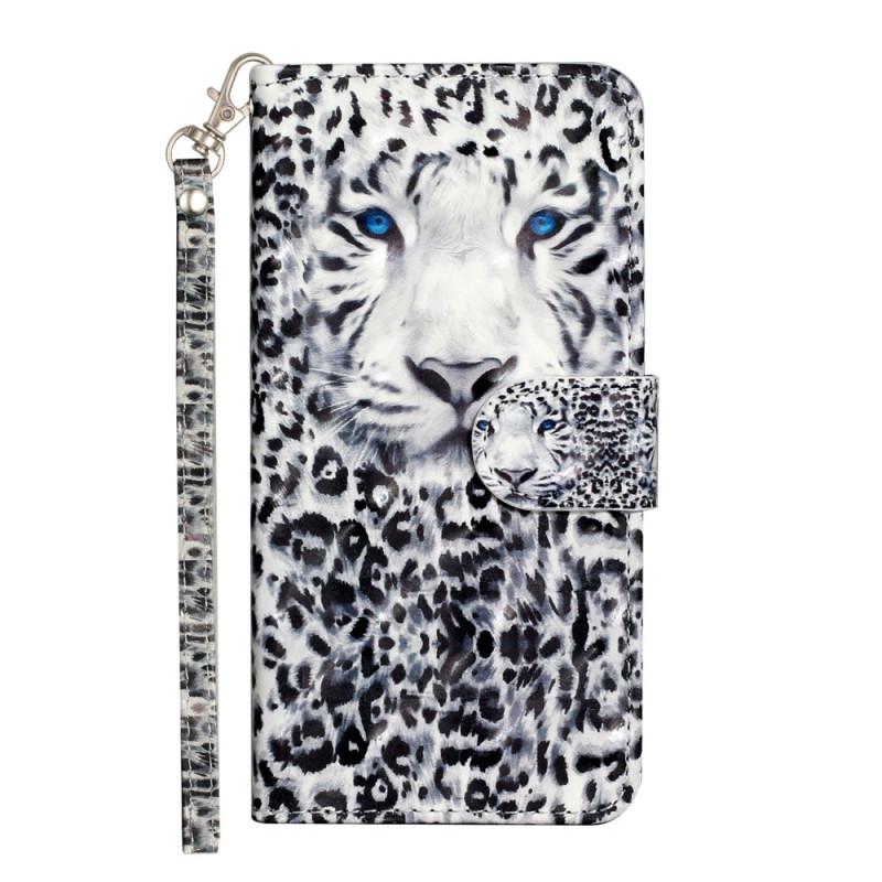 Samsung Galaxy A26 5G Leopardenmuster Tasche mit Riemen