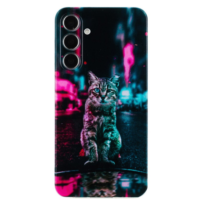 Samsung Galaxy A26 5G Cover Katze im Feuer Tricolor