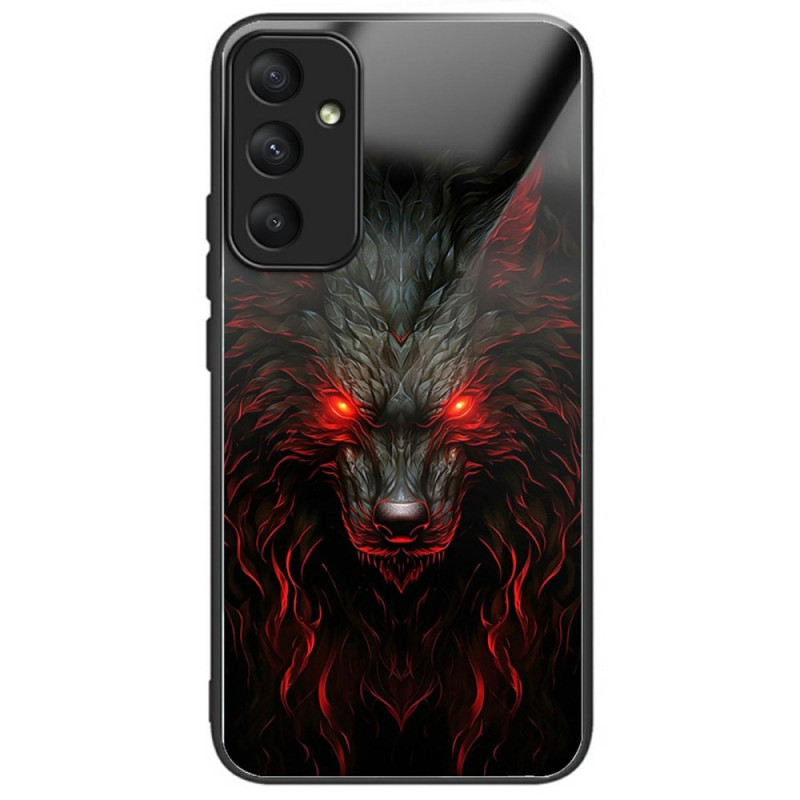 Samsung Galaxy A26 5G Panzerglas
 Cover Wolf mit roten Augen