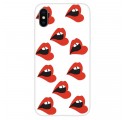 Transparentes iPhone XS Cover Pulpy Lips
