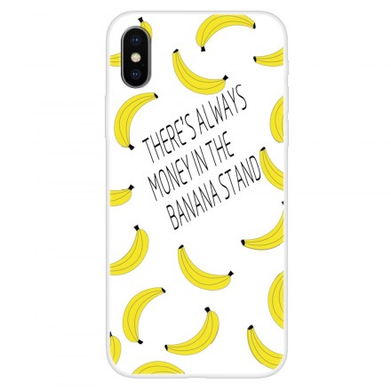 Transparentes iPhone XS Cover Banana Money