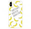 Transparentes iPhone XS Cover Banana Money