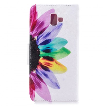 Hülle Samsung Galaxy J6 Plus Blume Aquarell Hülle Samsung Galaxy J6 Plus Blume Aquarell
