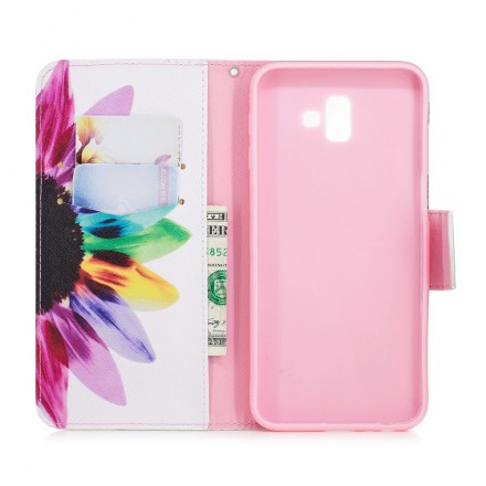Hülle Samsung Galaxy J6 Plus Blume Aquarell Hülle Samsung Galaxy J6 Plus Blume Aquarell