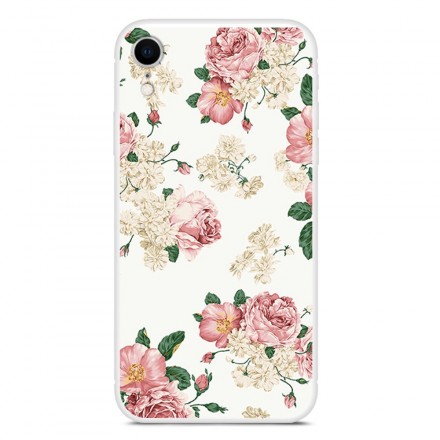 iPhone XR Hülle Alte Blumen