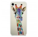 iPhone XR Cover Giraffe Farbig