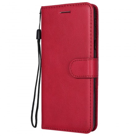 Samsung Galaxy J6 Plus Tasche in Lederoptik mit Trageriemen Samsung Galaxy J6 Plus Tasche in Lederoptik mit Trageriemen