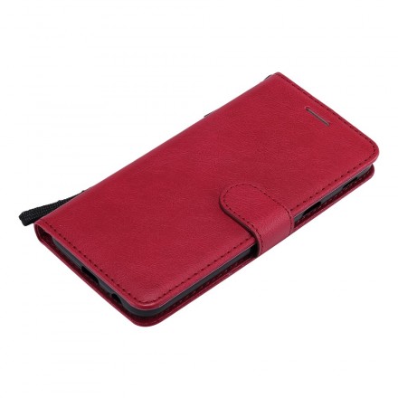 Samsung Galaxy J6 Plus Tasche Lederoptik mit Riemen Samsung Galaxy J6 Plus Tasche Lederoptik mit Riemen