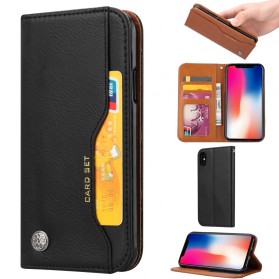 Flip Cover iPhone XS Kunstleder Kartenhalter