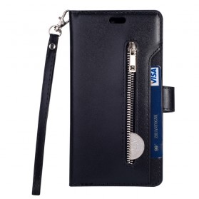 Hülle Samsung Galaxy J6 Plus Geldbörse mit Lanyard