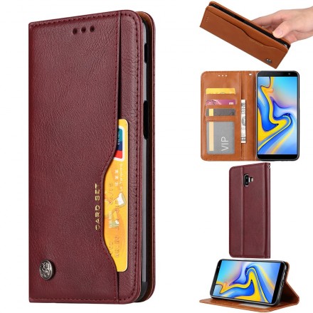 Flip Cover Samsung Galaxy J6 Plus Kunstleder Kartenhalter