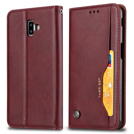 Flip Cover Samsung Galaxy J6 Plus Kunstleder Kartenhalter