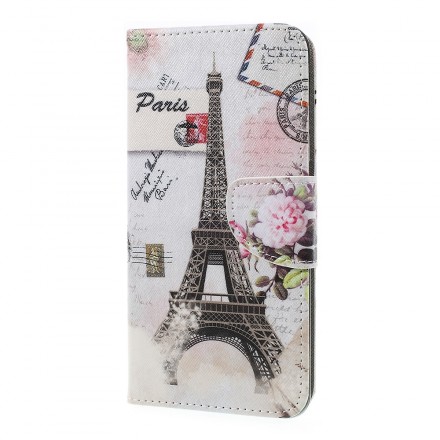 Samsung Galaxy A7 Eiffelturm Retro Tasche