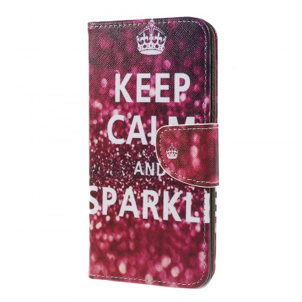 Hülle Samsung Galaxy A7 Keep Calm and Sparkle