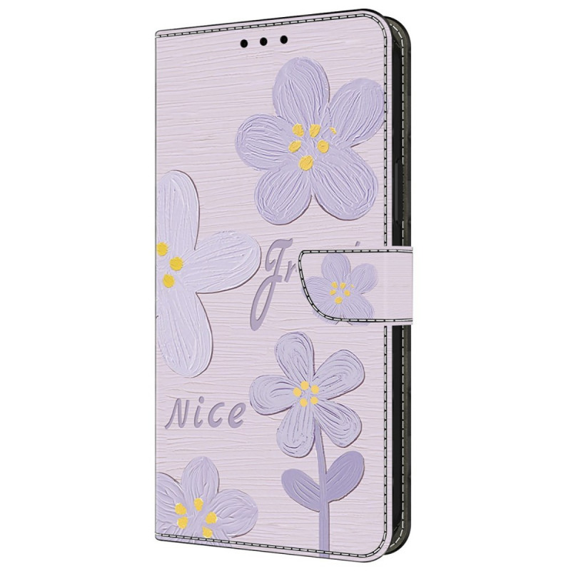 Xiaomi Redmi 14C / Poco C75 Hülle Violette Blumen