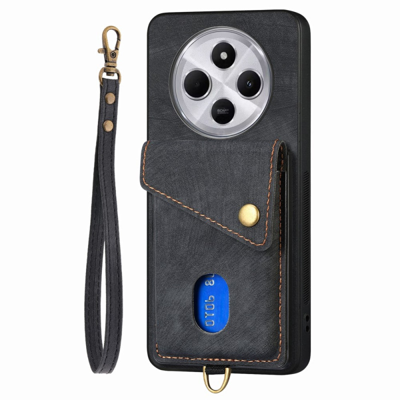 Xiaomi Redmi 14C / Poco C75 Retro Cover Kartenhalter und Halter