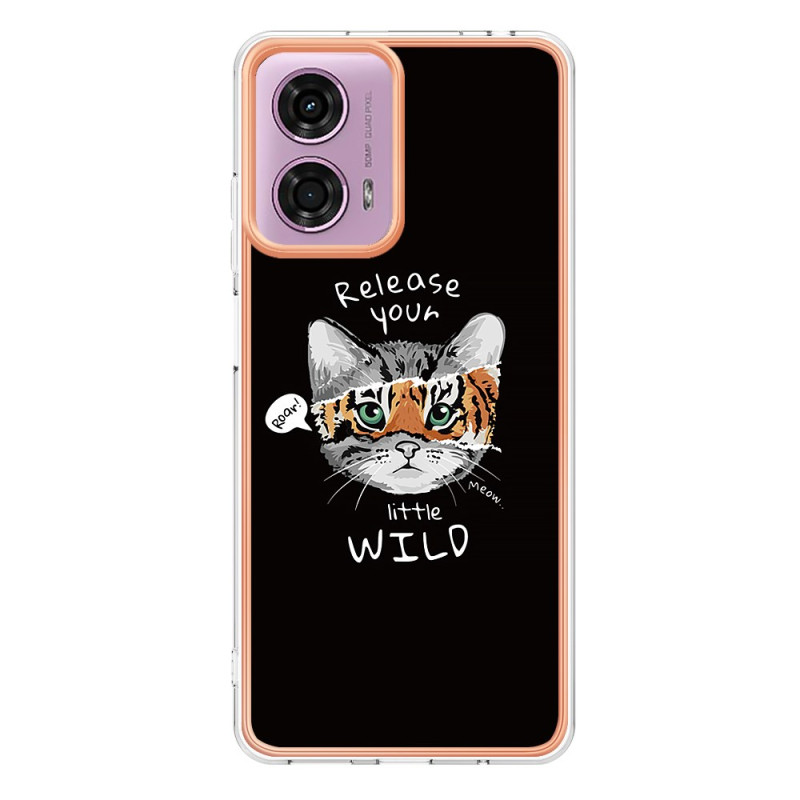 Moto E14 Cover Motiv Katze / Tiger