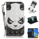 Samsung Galaxy A9 Angry Panda Tasche mit Riemen