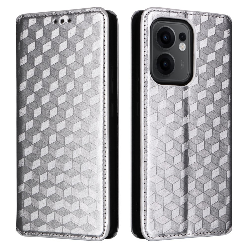 Flip Cover Oppo Reno 13F 4G / 5G Rauten 3D