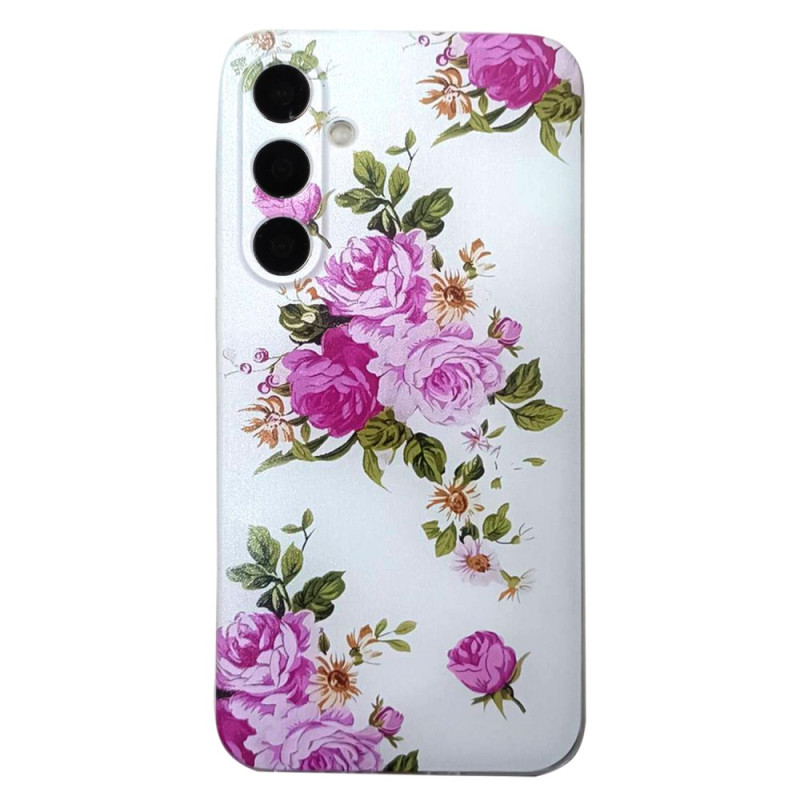 Samsung Galaxy A36 5G Cover Blumenmuster Pink