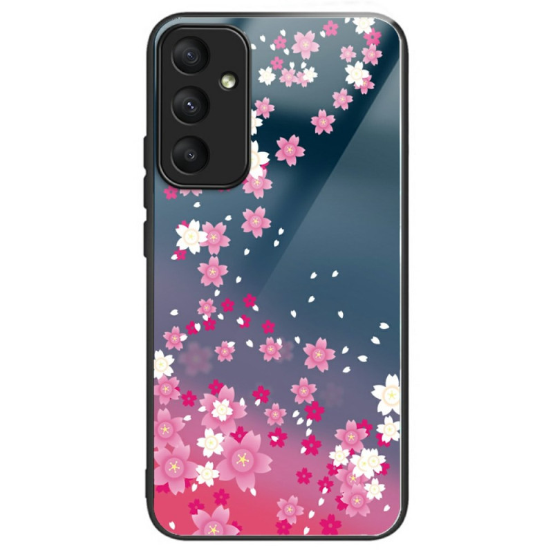 Samsung Galaxy A36 5G Gehäuse aus gehärtetem GlasMotiv Floral Pink