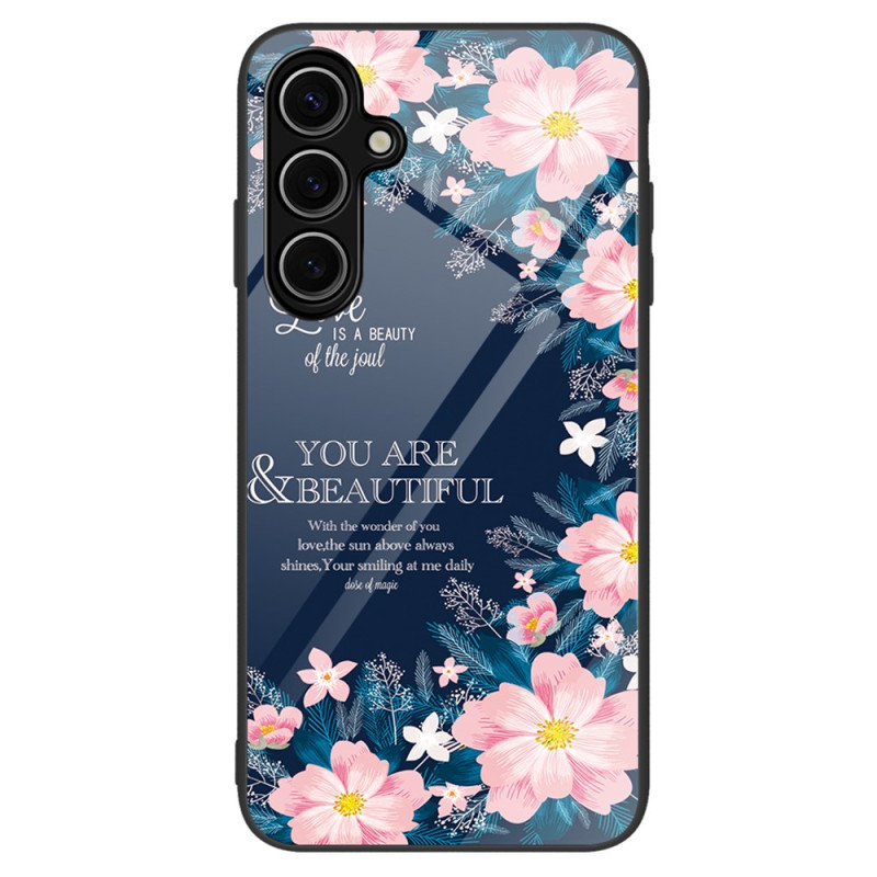 Samsung Galaxy A16 4G / 5G Panzerglas
 Cover Blumen
 Pink