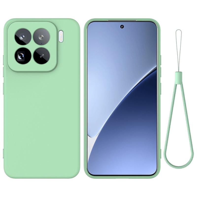 Xiaomi 15 Pro Liquide Silikonhülle mit Riemen
