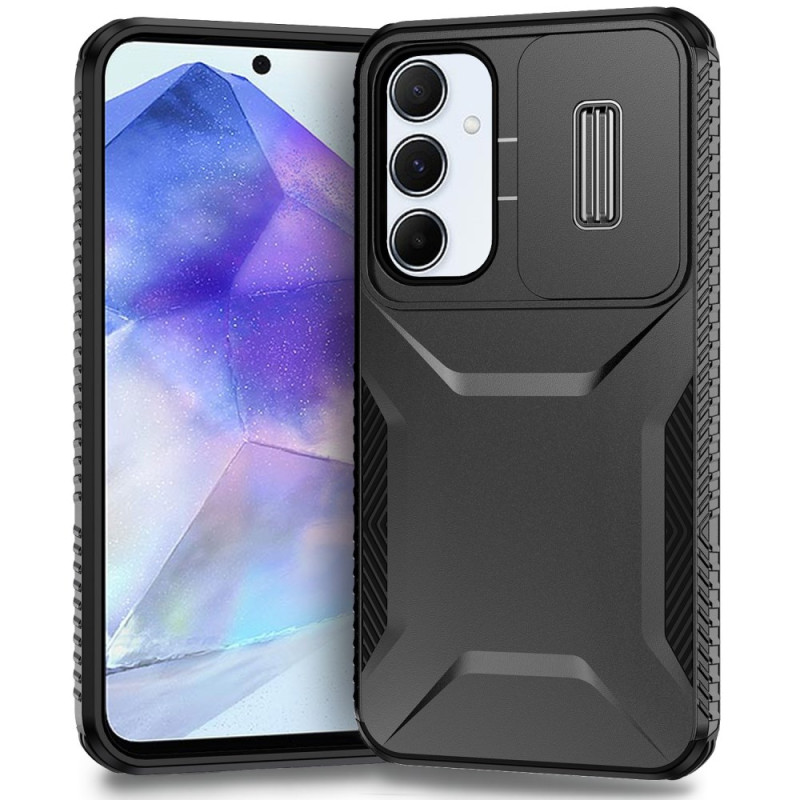 Samsung Galaxy A55 5G Hybrid Cover Aufschiebbarer Objektivschutz